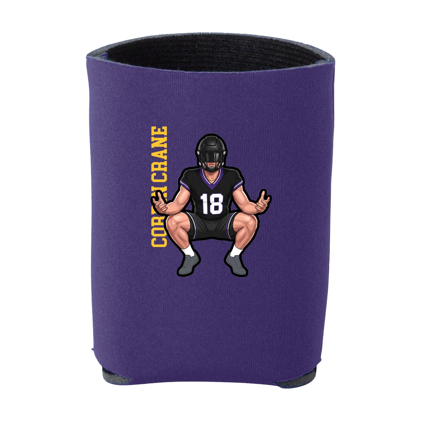 Can Holder — Name Vertical in Purple