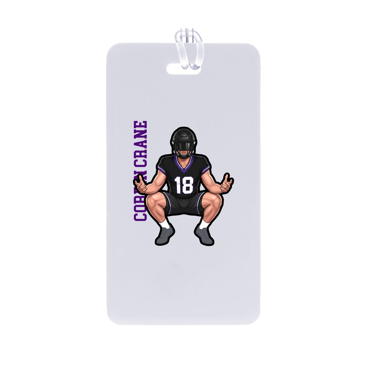 Bag Tag — Name Vertical in Classic