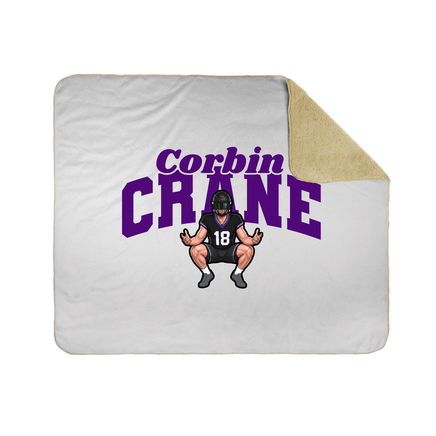 Throw Blanket — Signature Arch in White