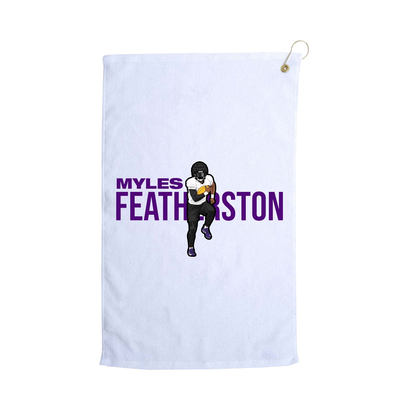 Golf Towel — Player Name in White