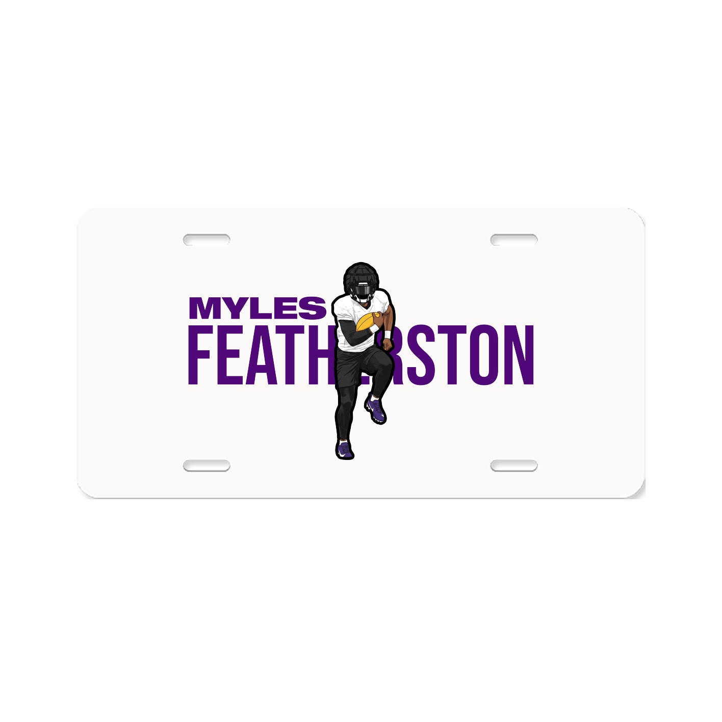 License Plate — Player Name in Classic