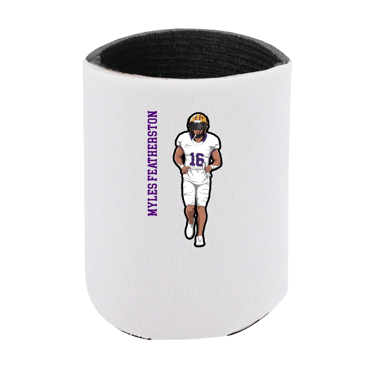 Can Holder — Name Vertical in White