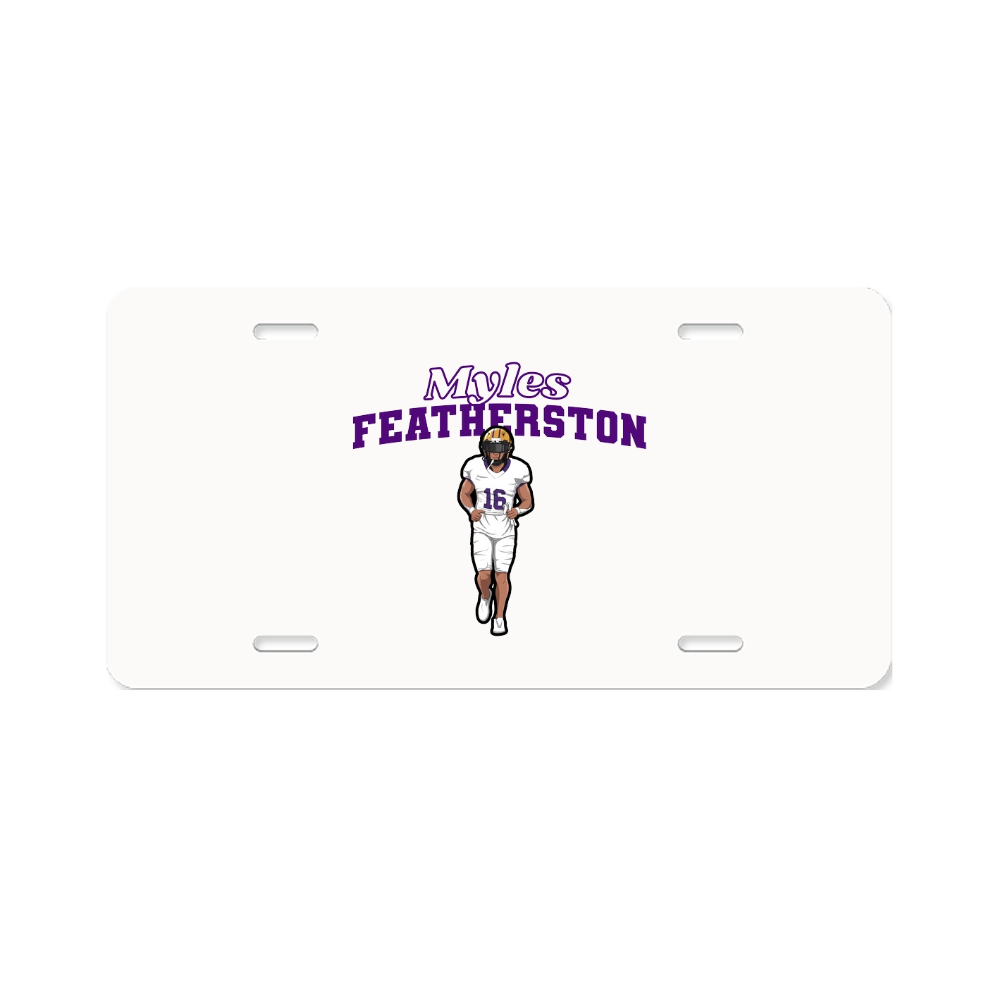 License Plate — Name Arch in Classic