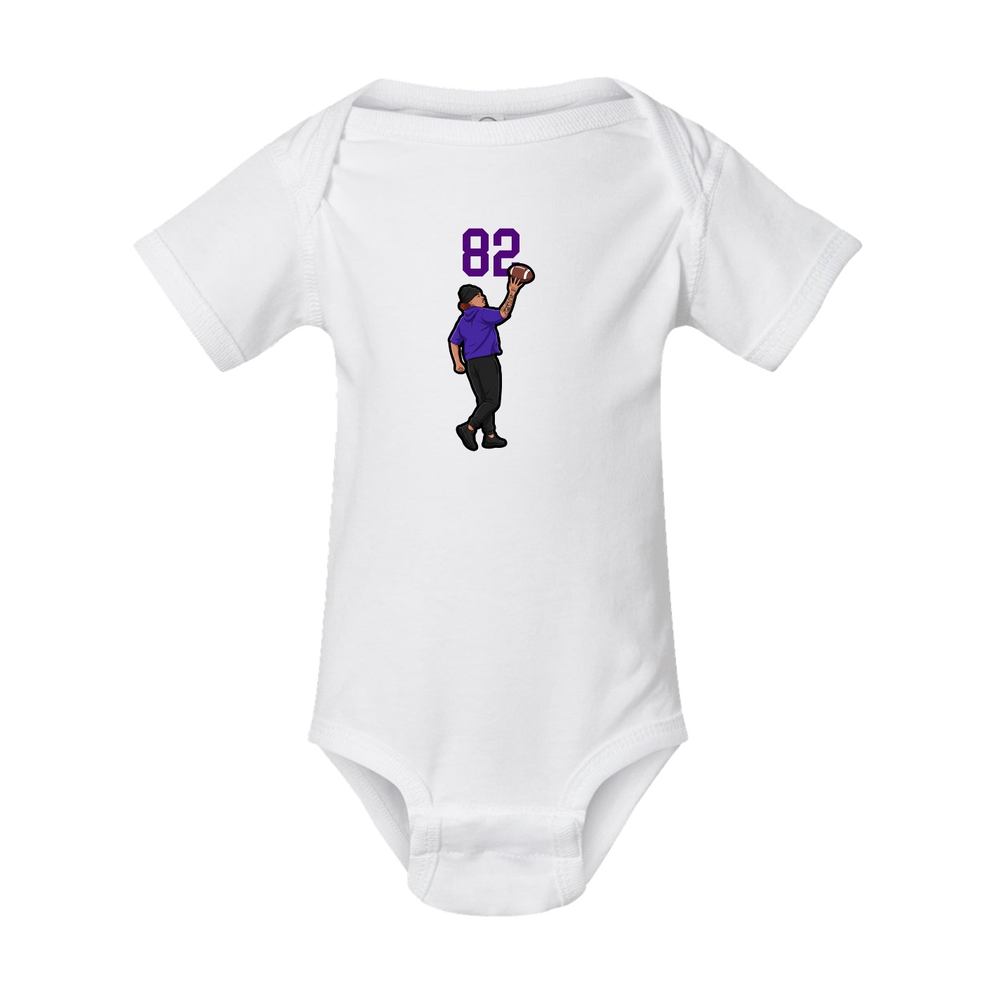 Baby Onesie — Number Top in White