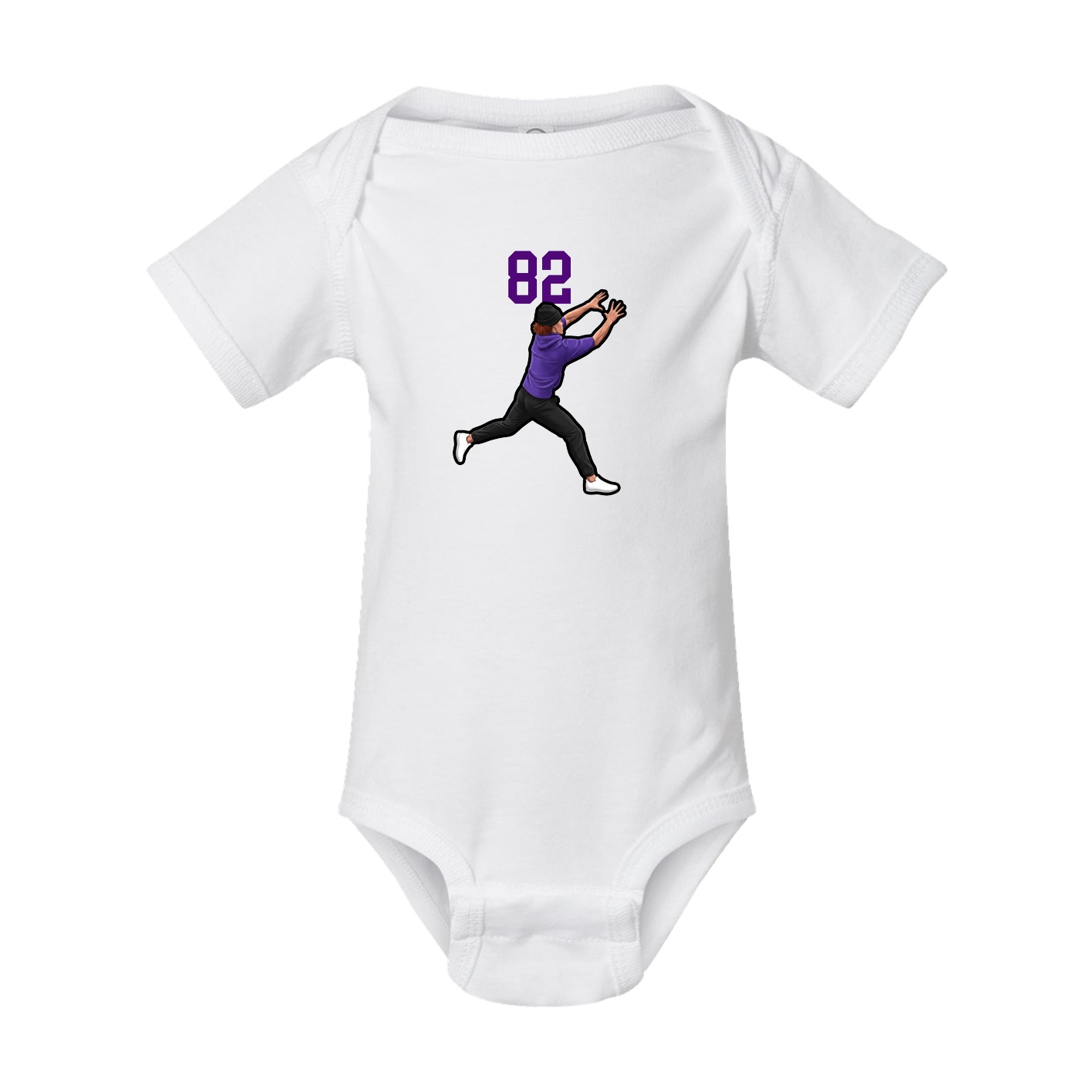 Baby Onesie — Number Top in White