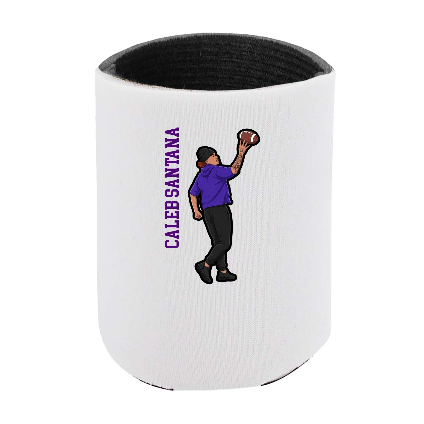 Can Holder — Name Vertical in White