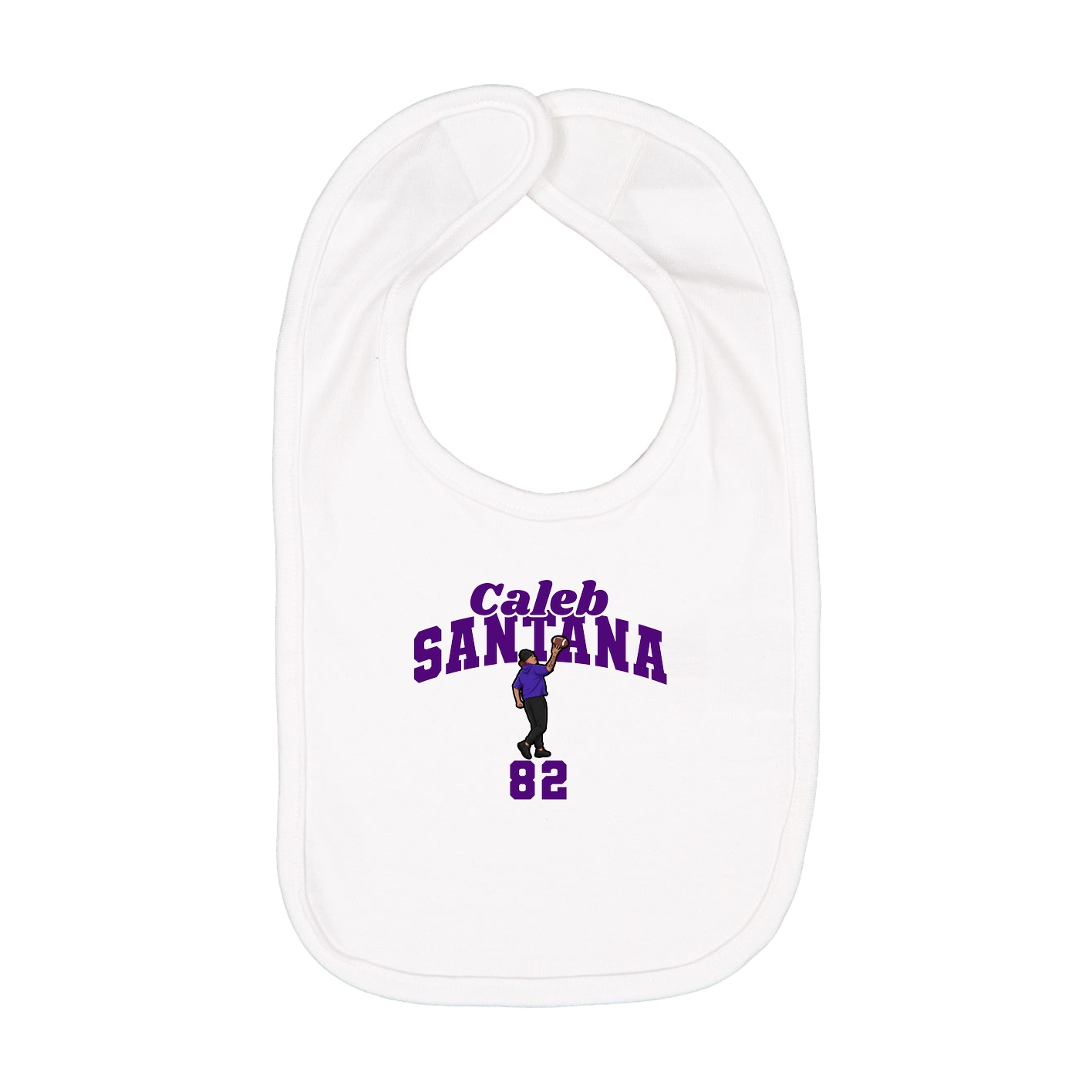 Infant Bib — Signature Arch in White