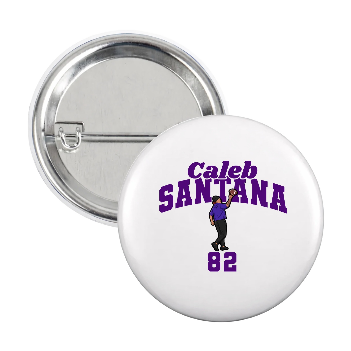 Game Day Button — Signature Arch in White