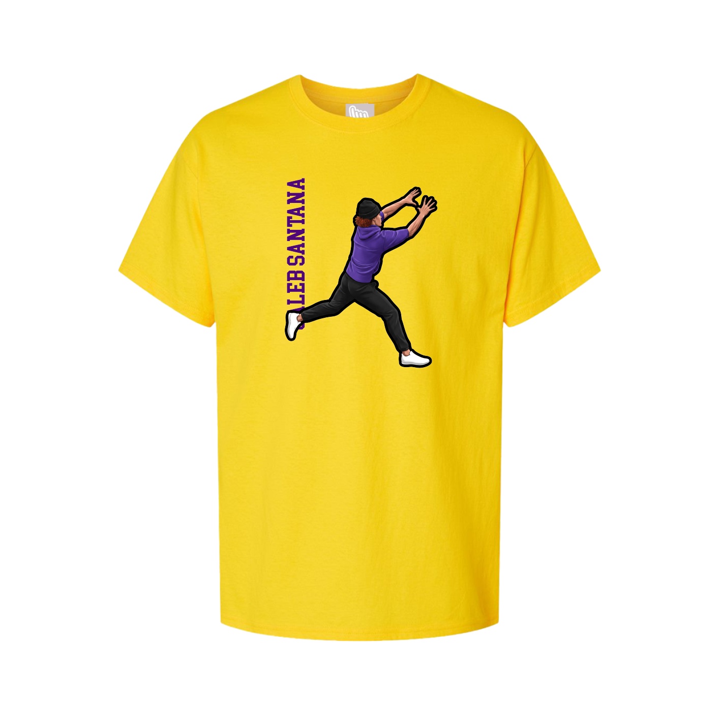 Tee — Name Vertical in Gold