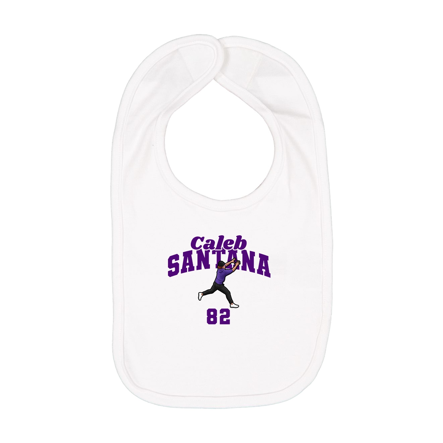 Infant Bib — Signature Arch in White