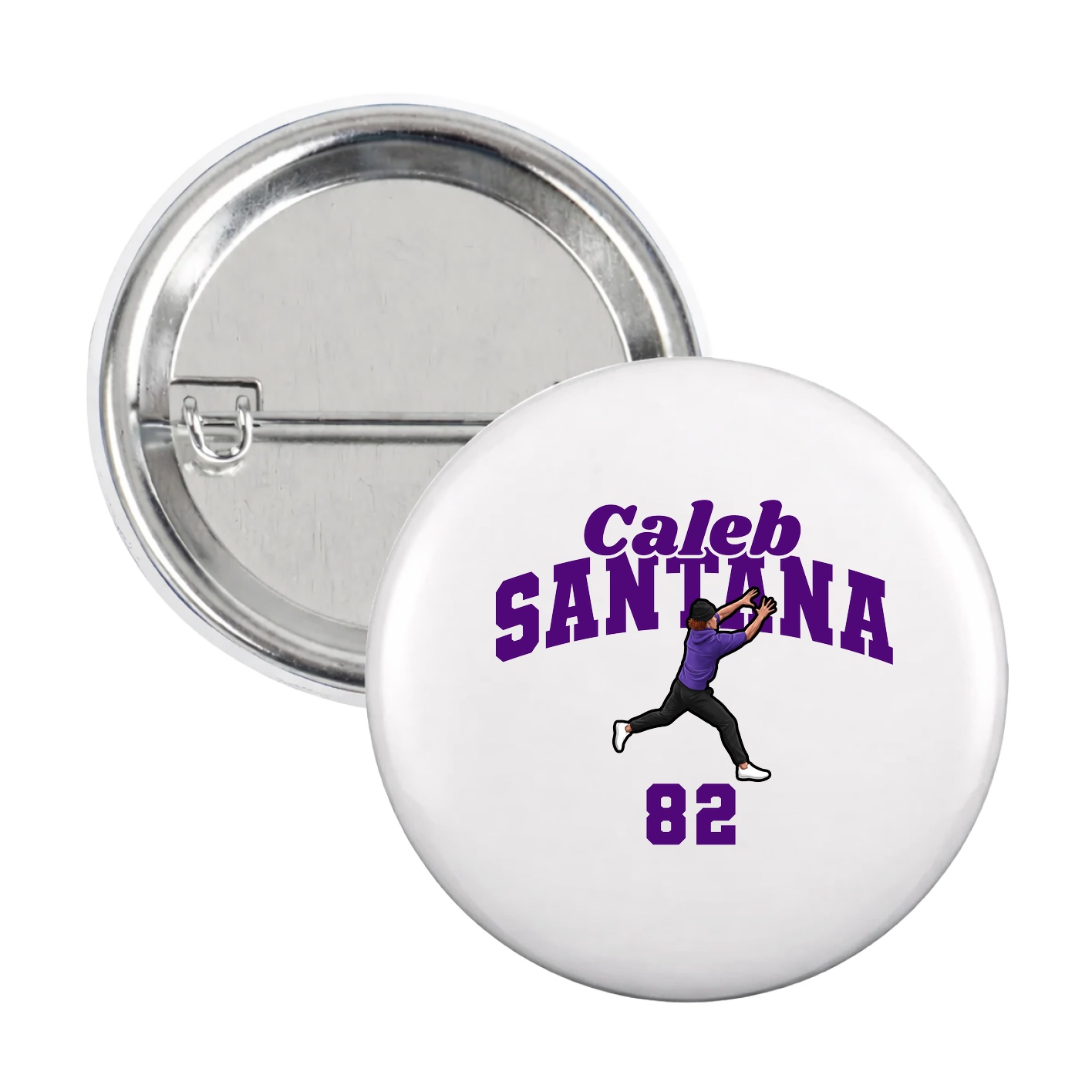 Game Day Button — Signature Arch in White