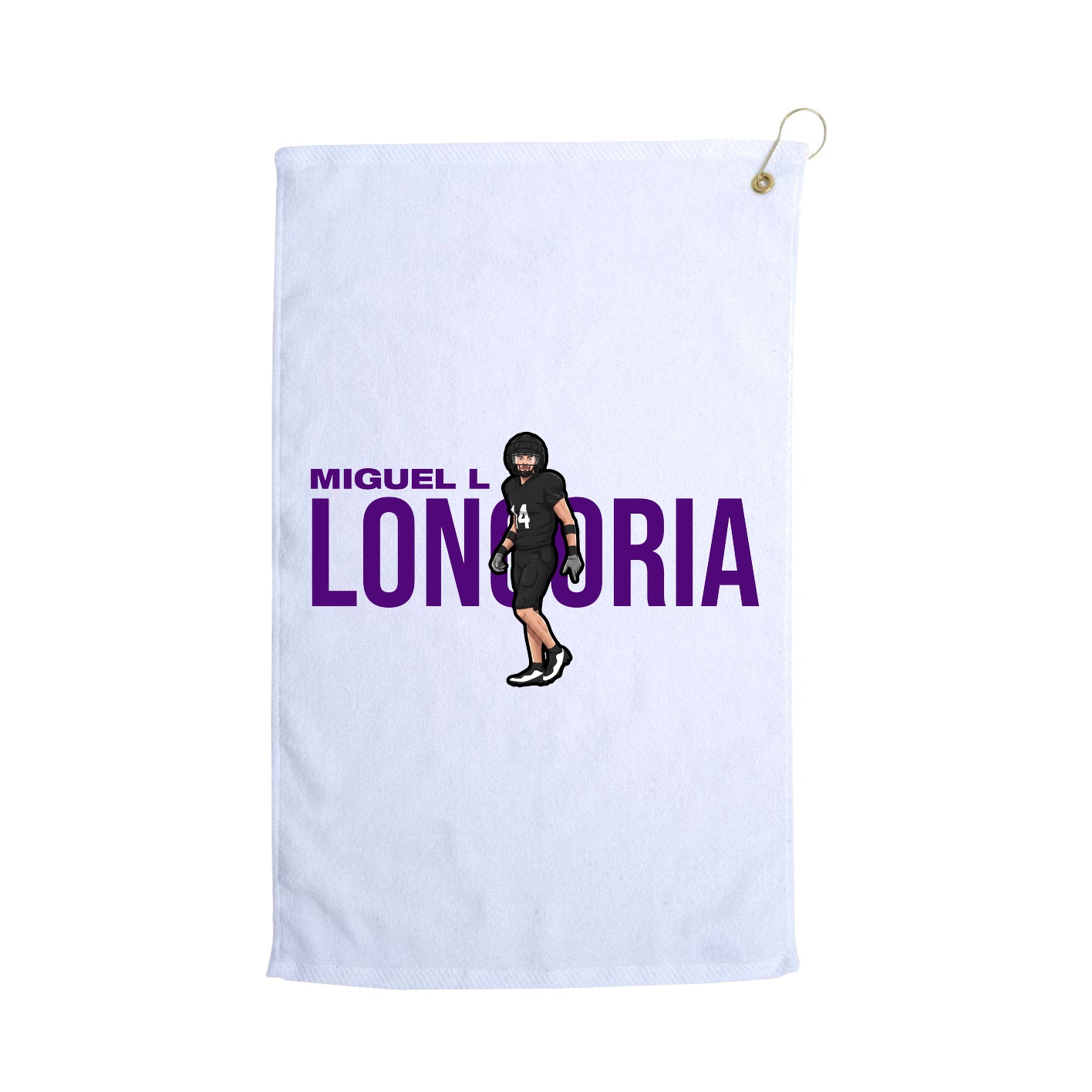 Golf Towel — Player Name in White