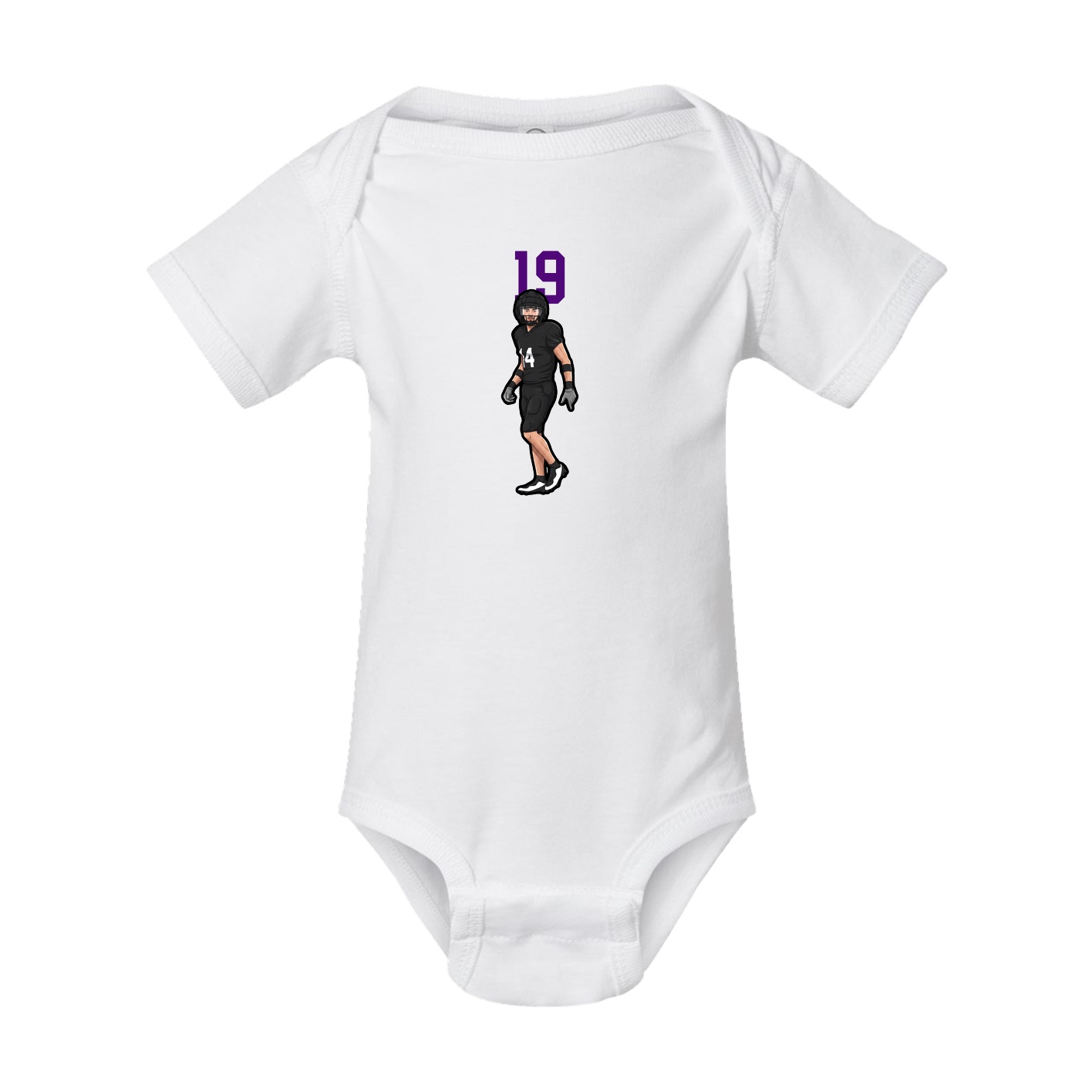 Baby Onesie — Number Top in White