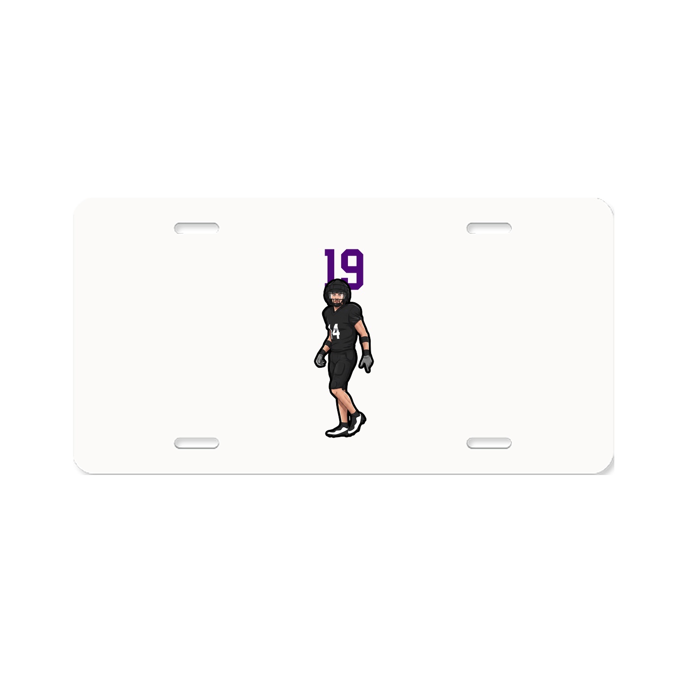 License Plate — Number Top in Classic