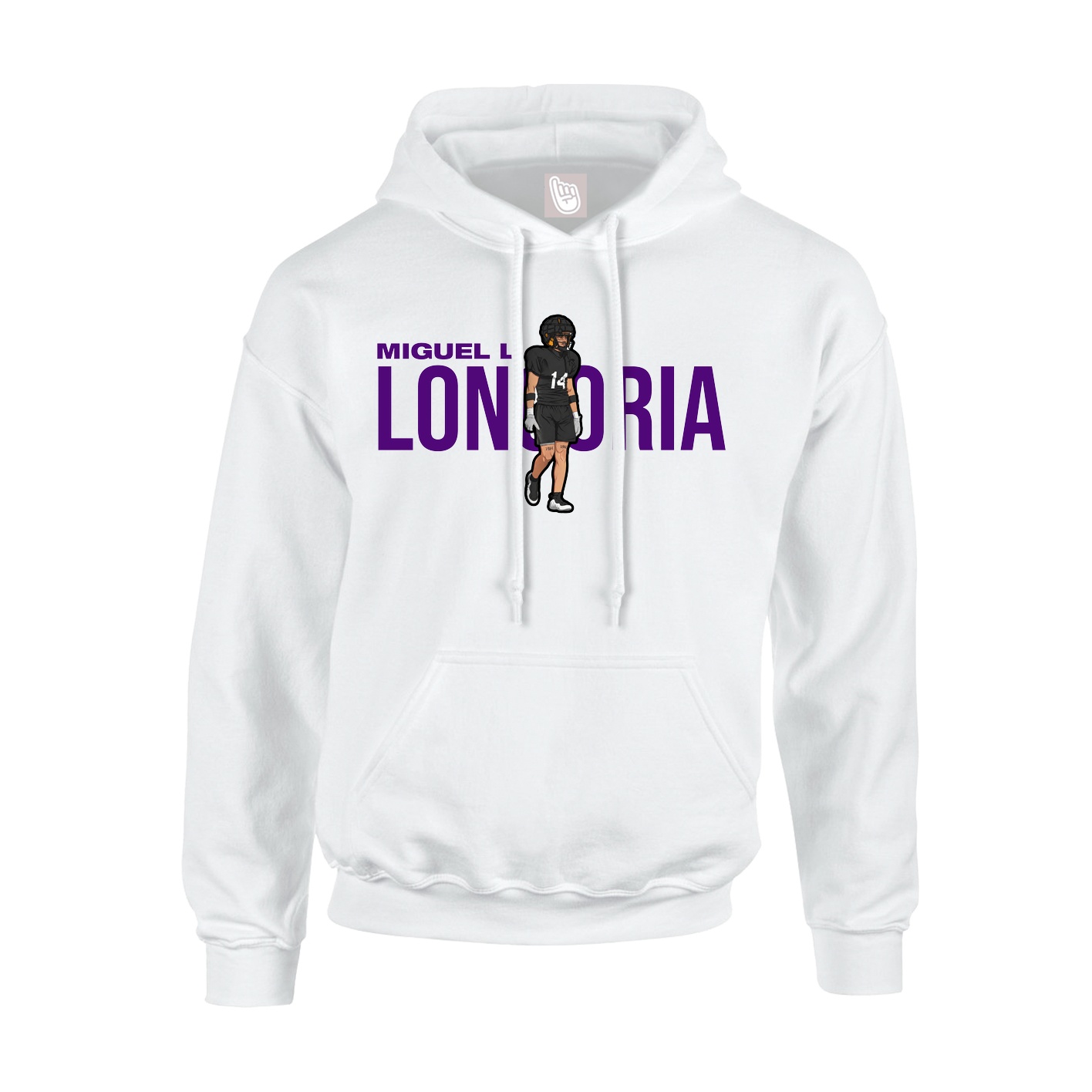 Hoodie — Player Name in White