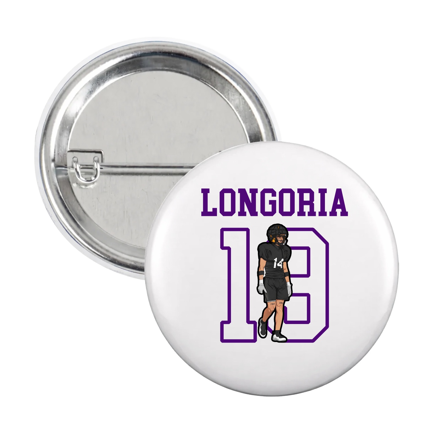 Game Day Button — Shirsey in White