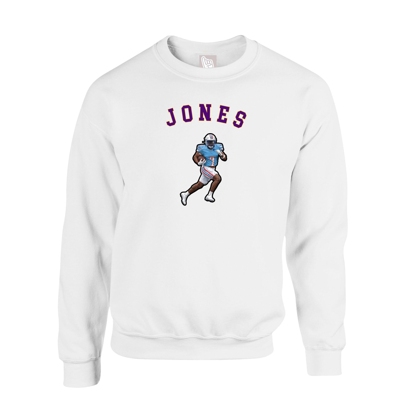 Fleece Crew — Shirsey Arch in White
