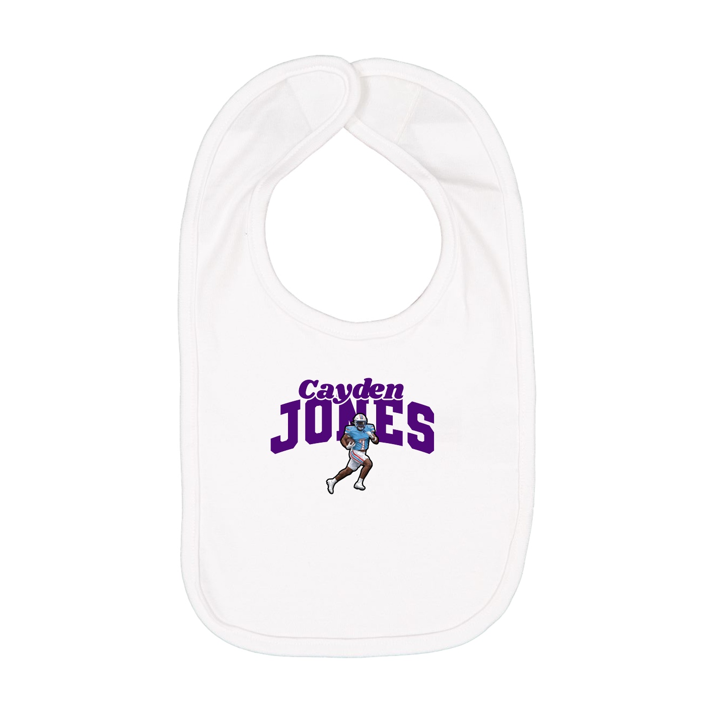 Infant Bib — Signature Arch in White