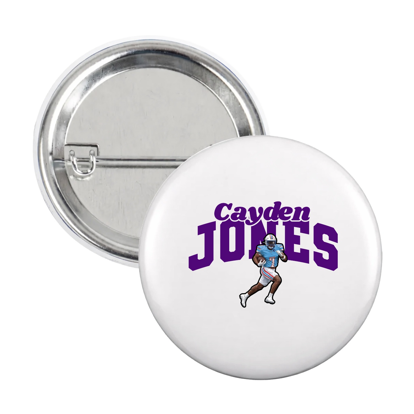Game Day Button — Signature Arch in White