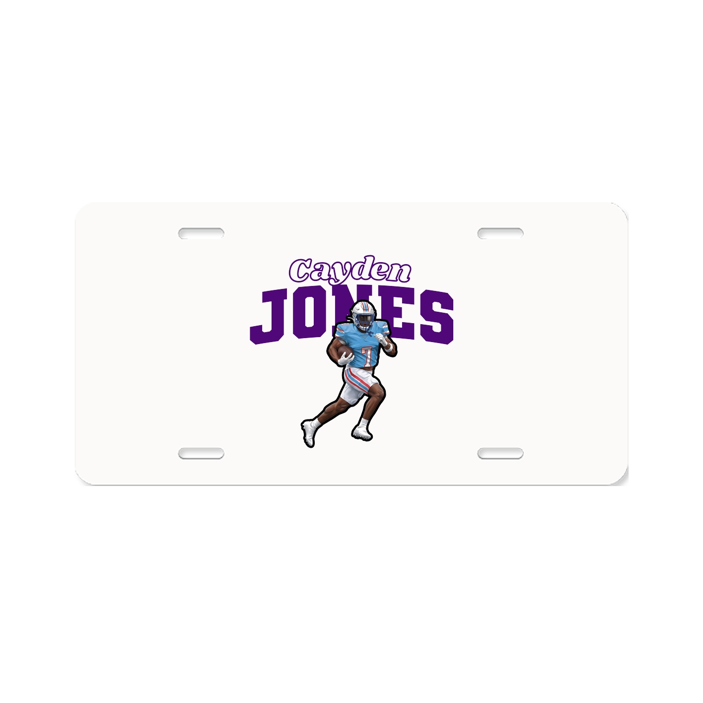 License Plate — Name Arch in Classic