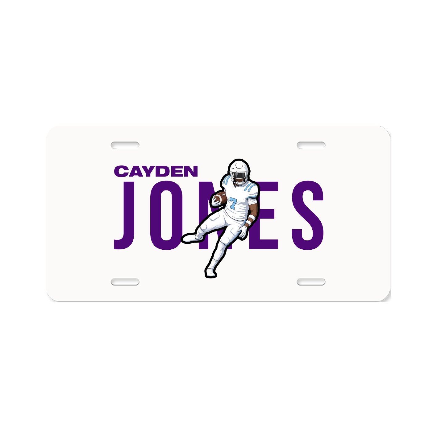 License Plate — Player Name in Classic