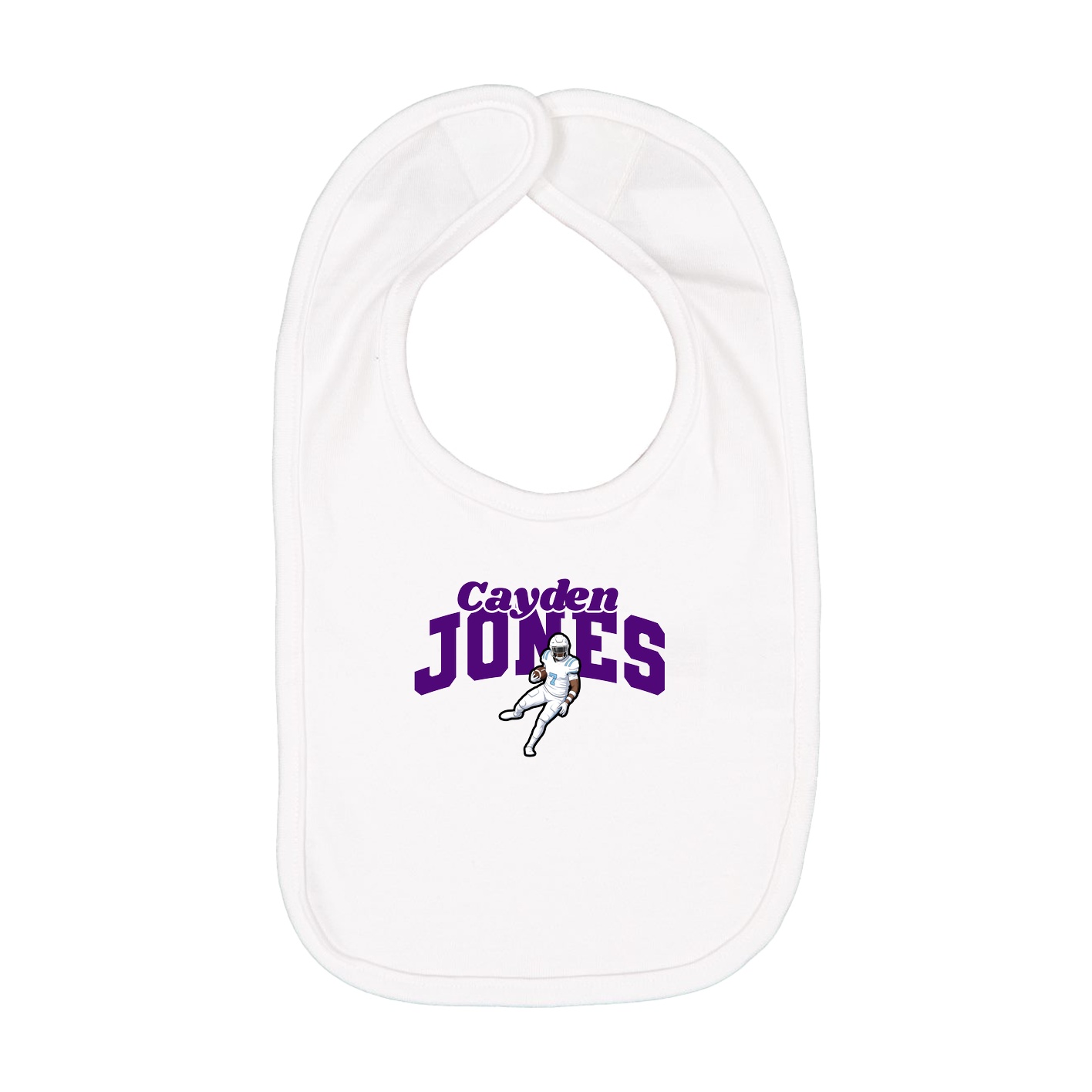 Infant Bib — Signature Arch in White