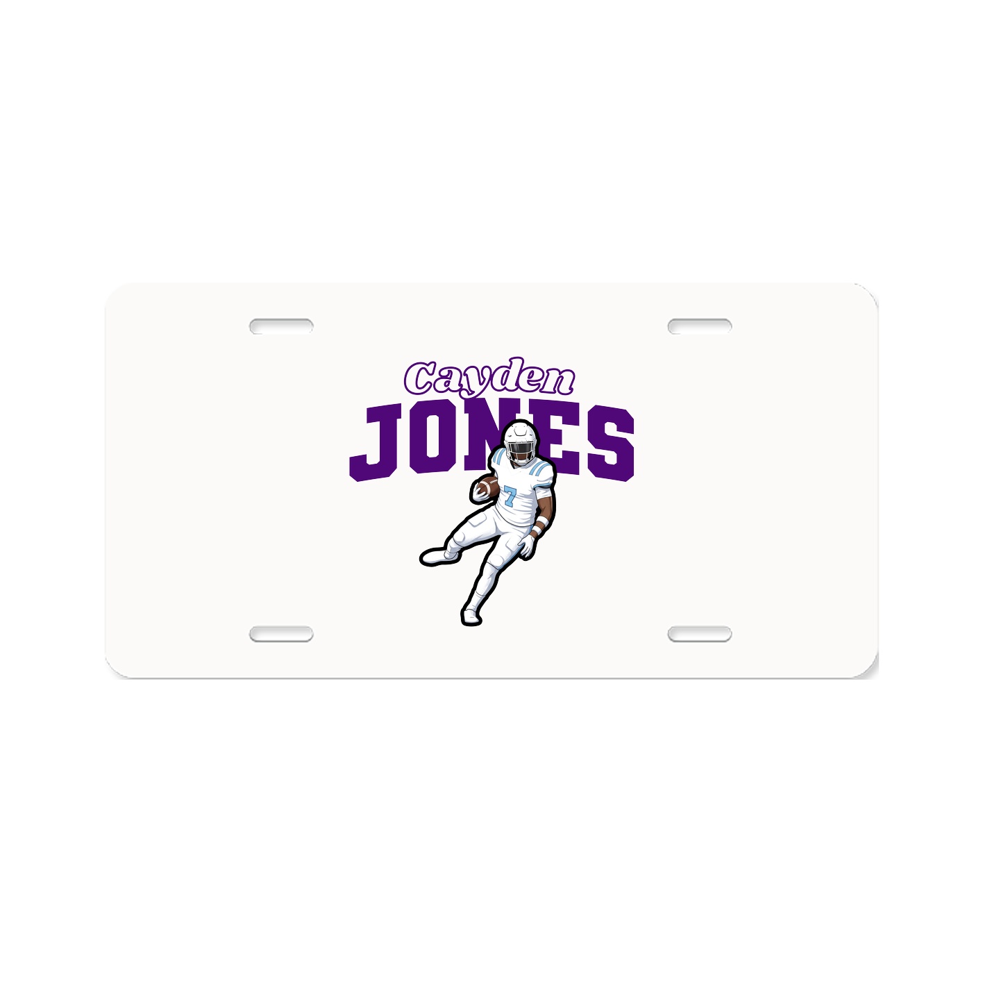 License Plate — Name Arch in Classic