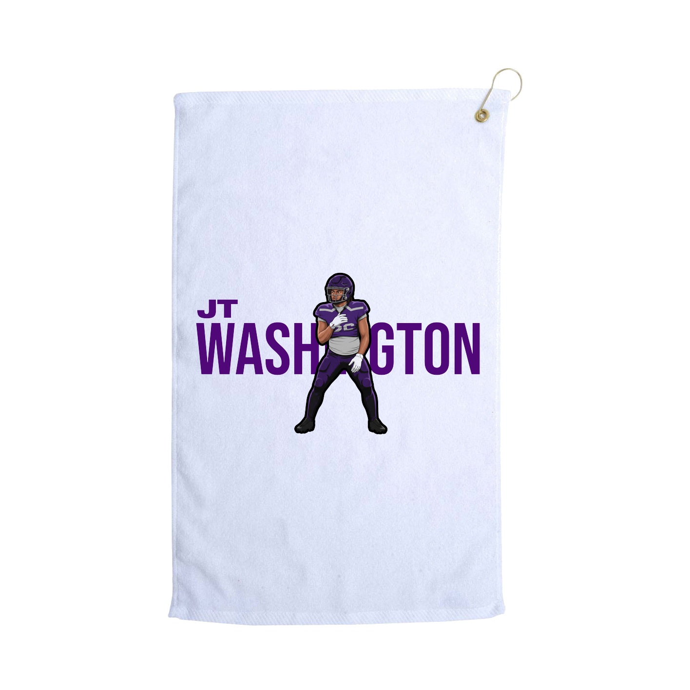 Golf Towel — Player Name in White