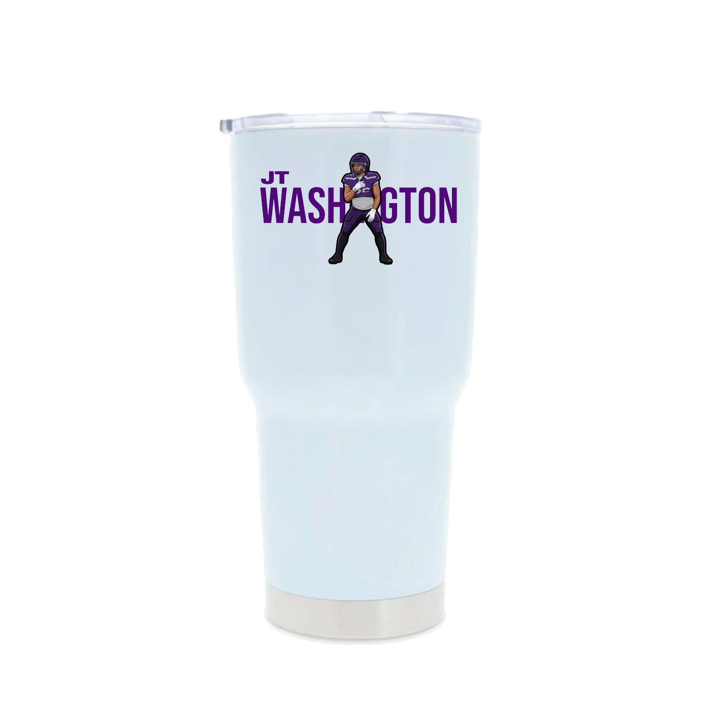 30oz Stainless Steel Tumbler — Player Name in White