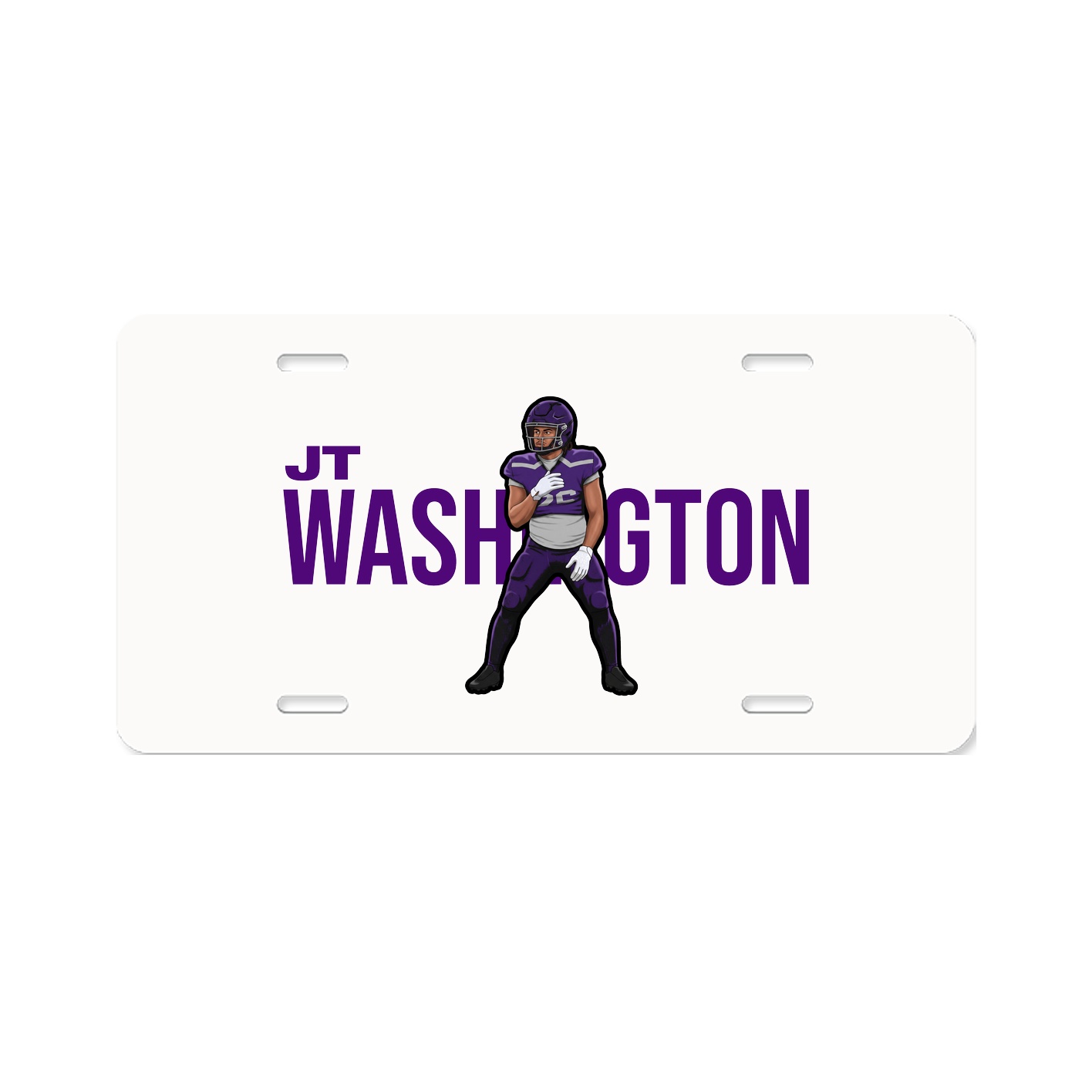 License Plate — Player Name in Classic