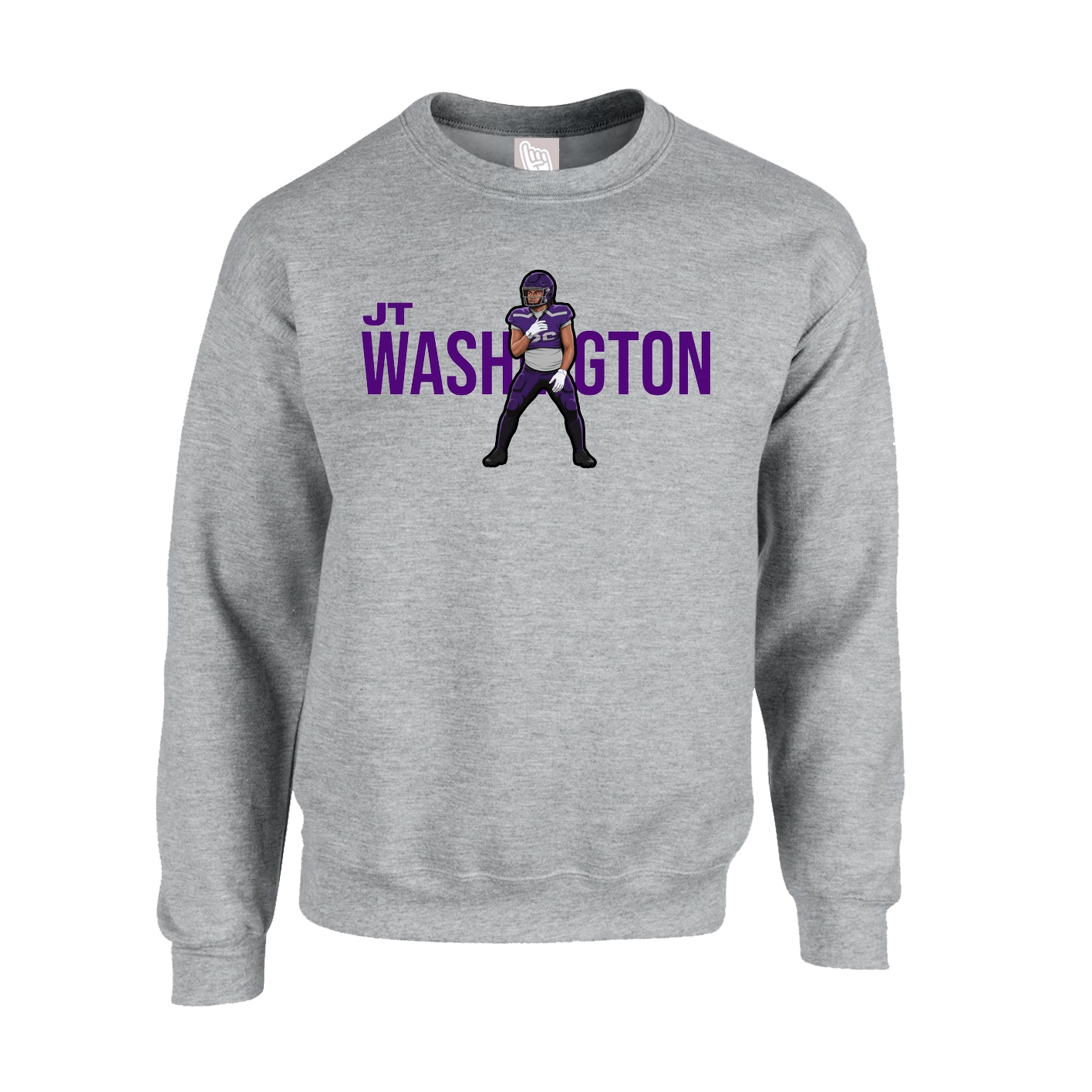 Fleece Crew — Player Name in Grey