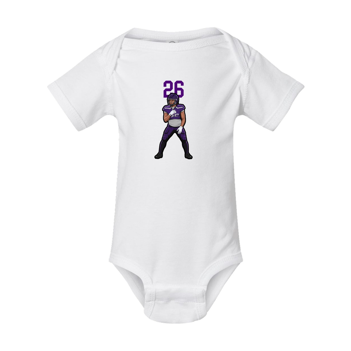 Baby Onesie — Number Top in White