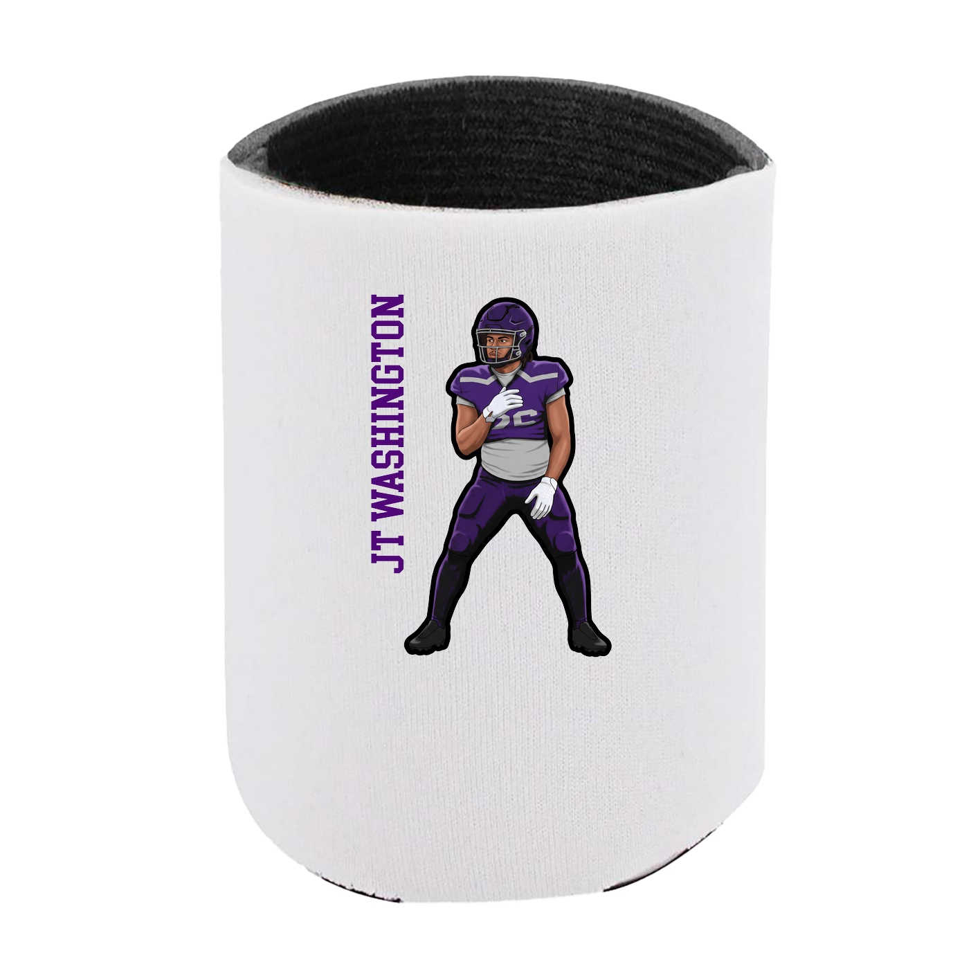 Can Holder — Name Vertical in White