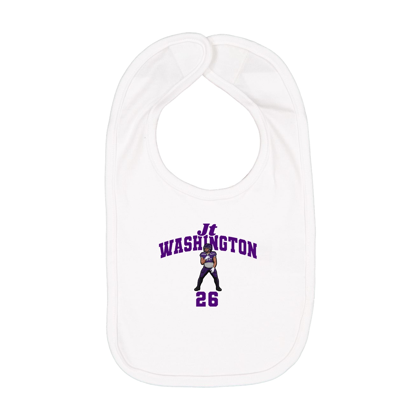 Infant Bib — Signature Arch in White