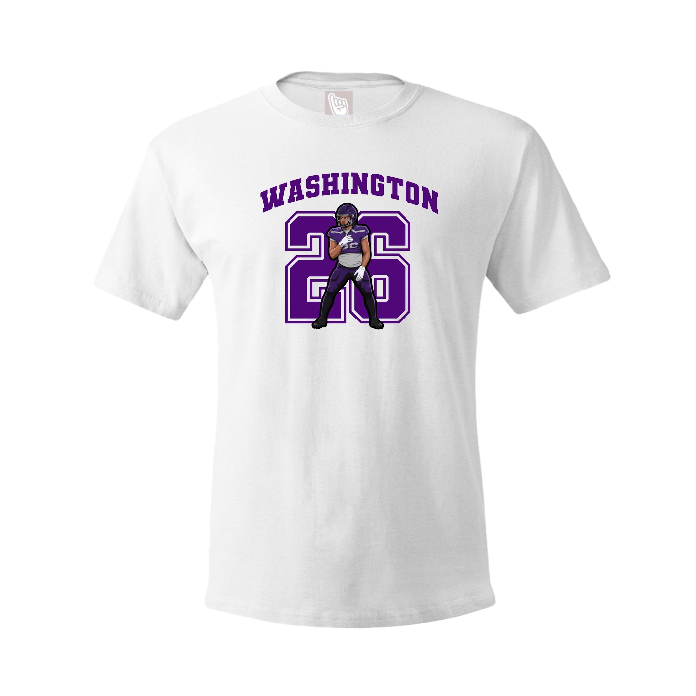 Youth Tee — Number in White