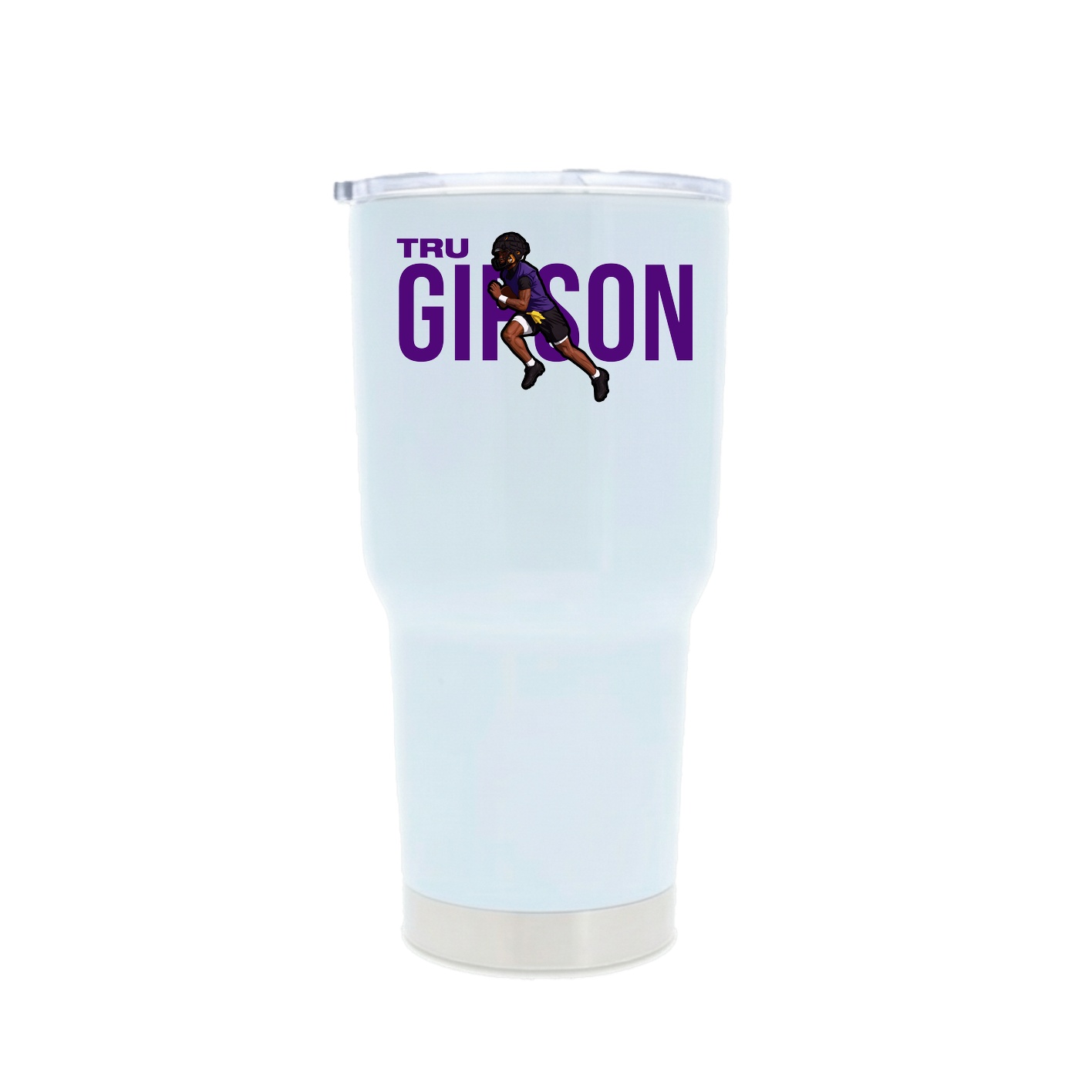 30oz Stainless Steel Tumbler — Player Name in White