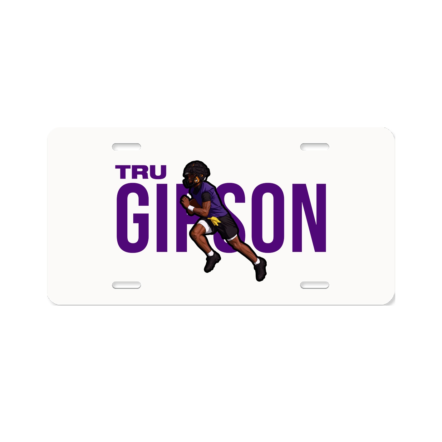 License Plate — Player Name in Classic