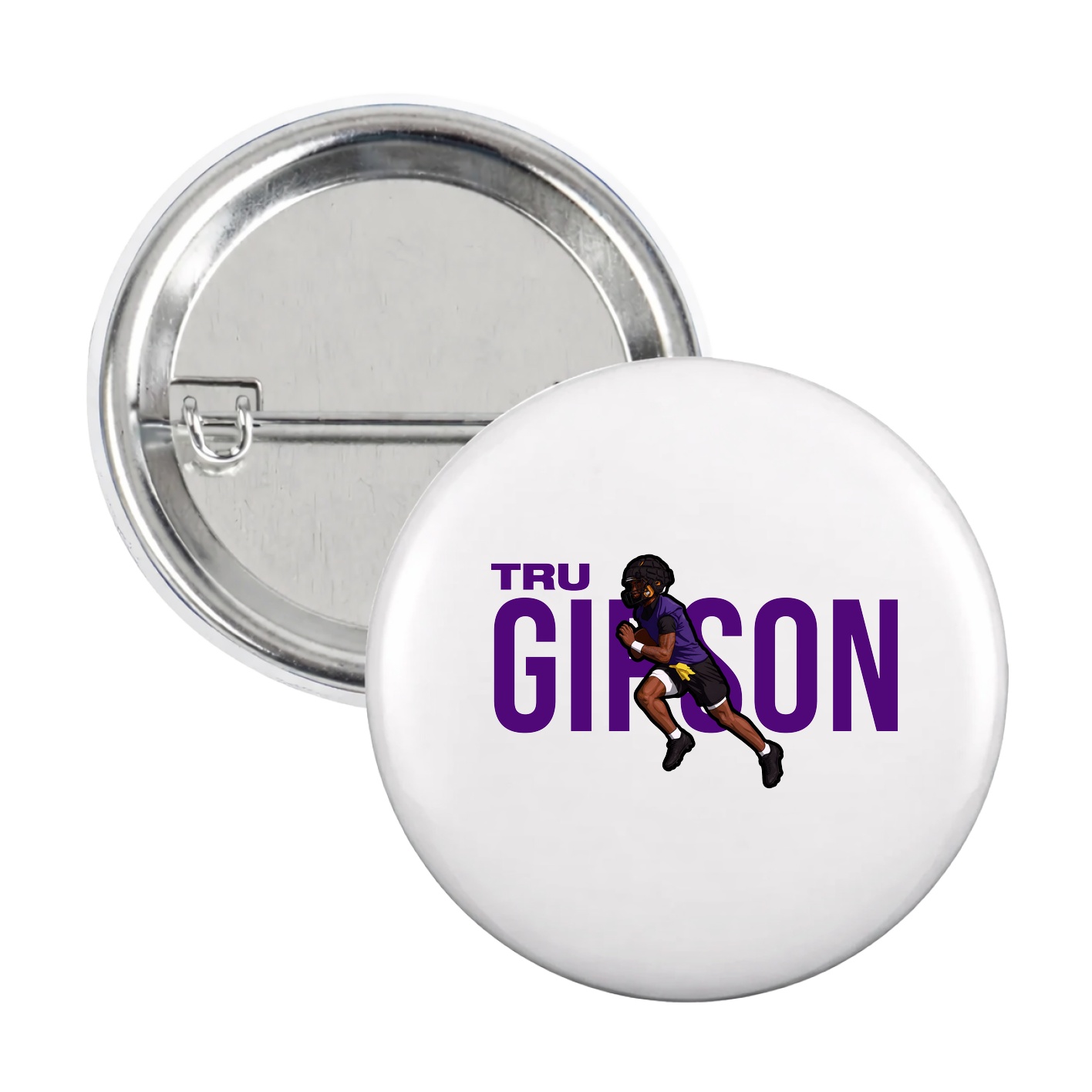 Game Day Button — Player Name in White