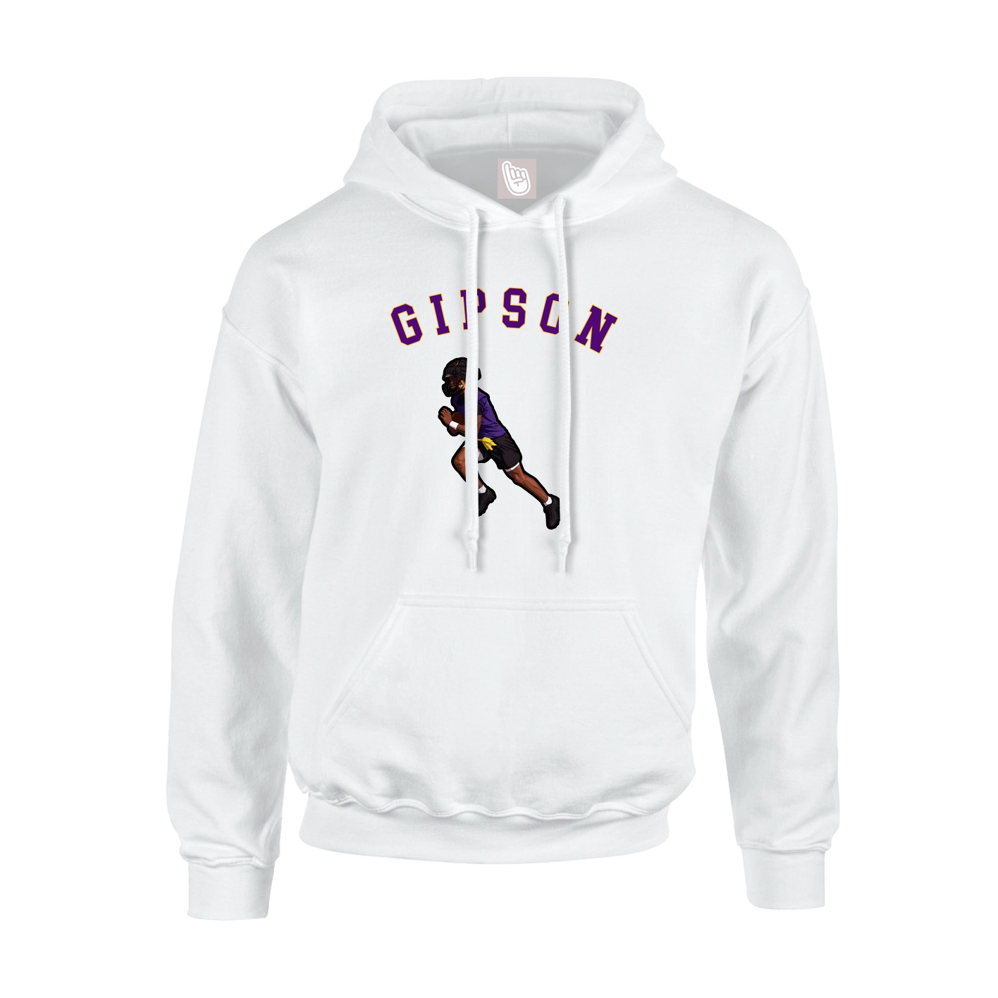 Youth Hoodie — Shirsey Arch in White