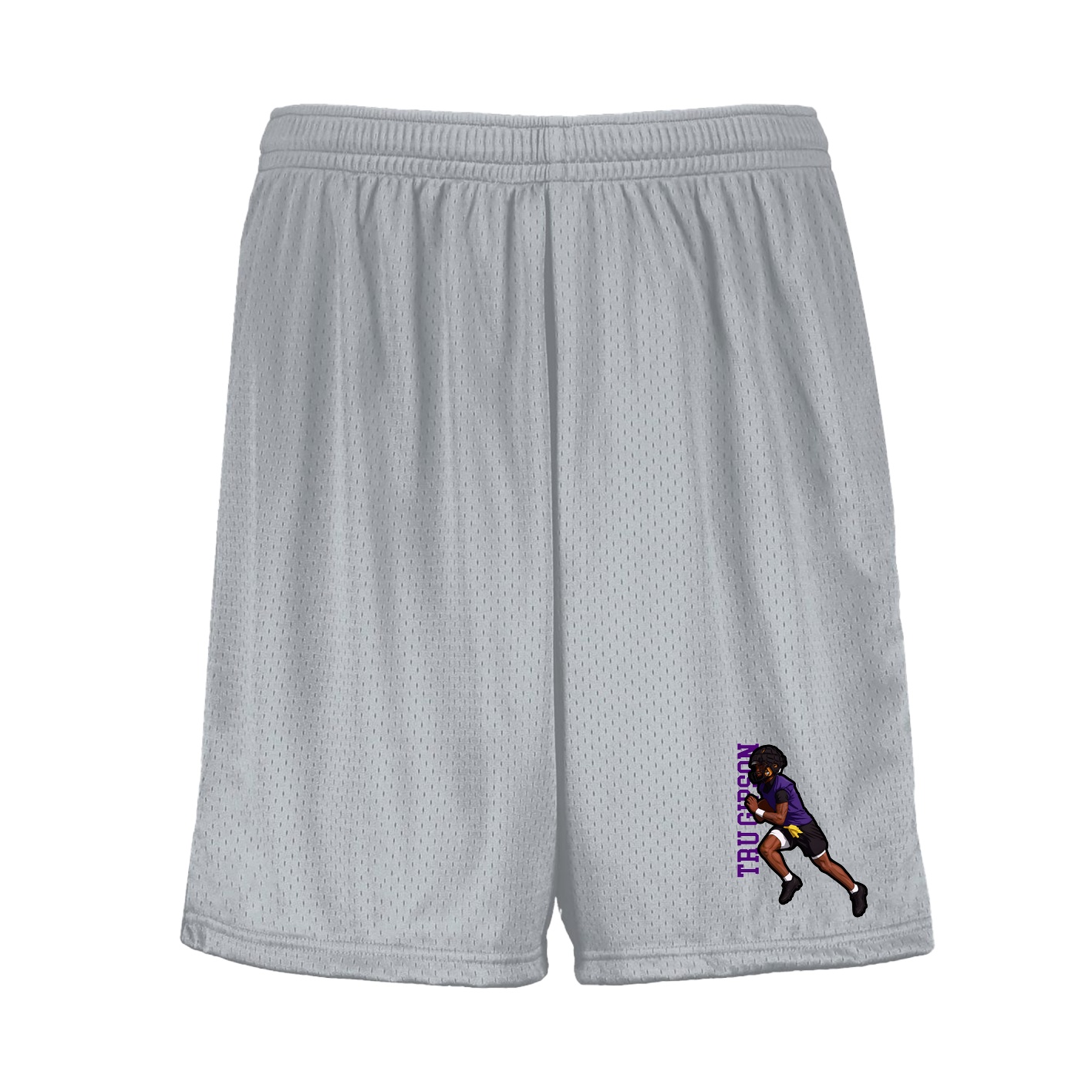 Shorts — Name Vertical in Silver