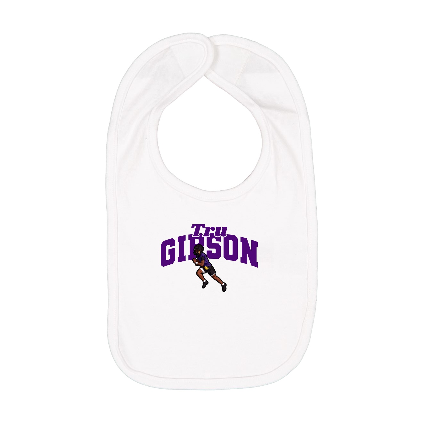 Infant Bib — Signature Arch in White