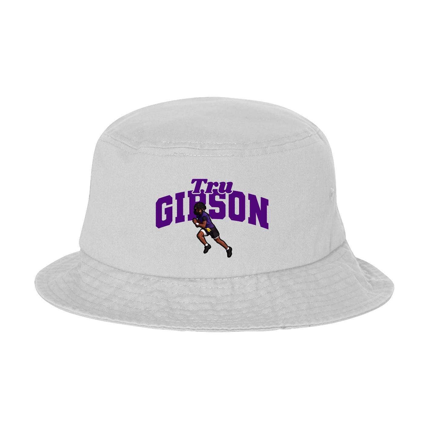 Bucket Cap — Signature Arch in White