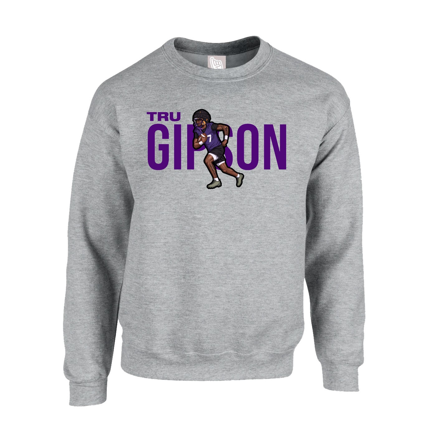 Fleece Crew — Player Name in Grey