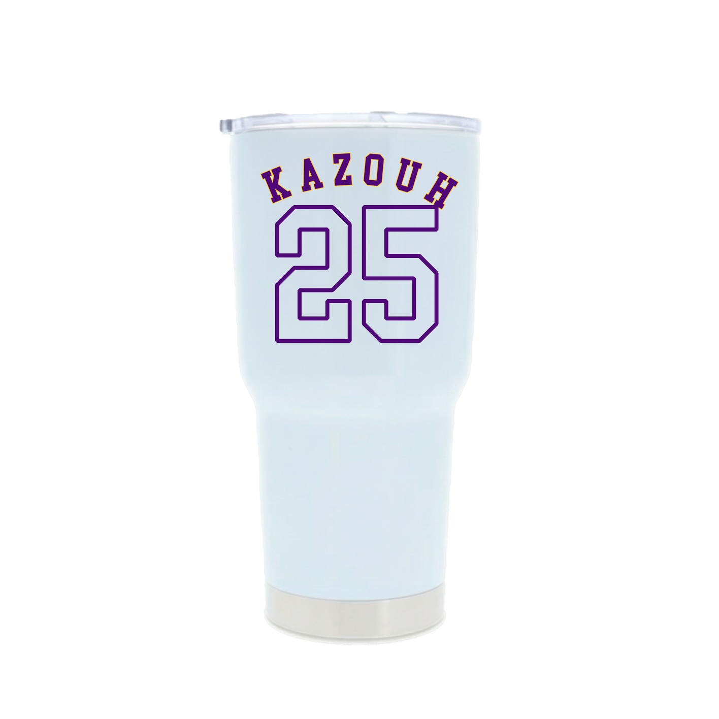 30oz Stainless Steel Tumbler — Shirsey Arch in White