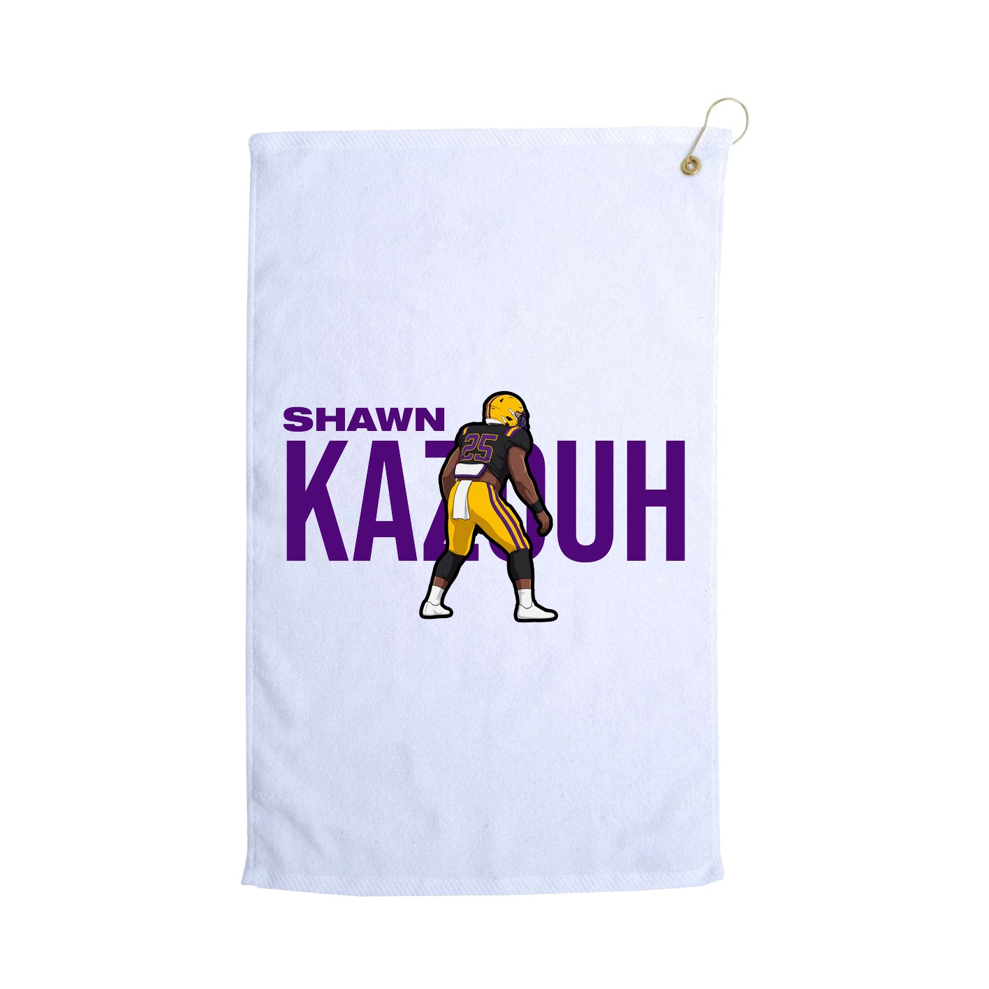 Golf Towel — Player Name in White