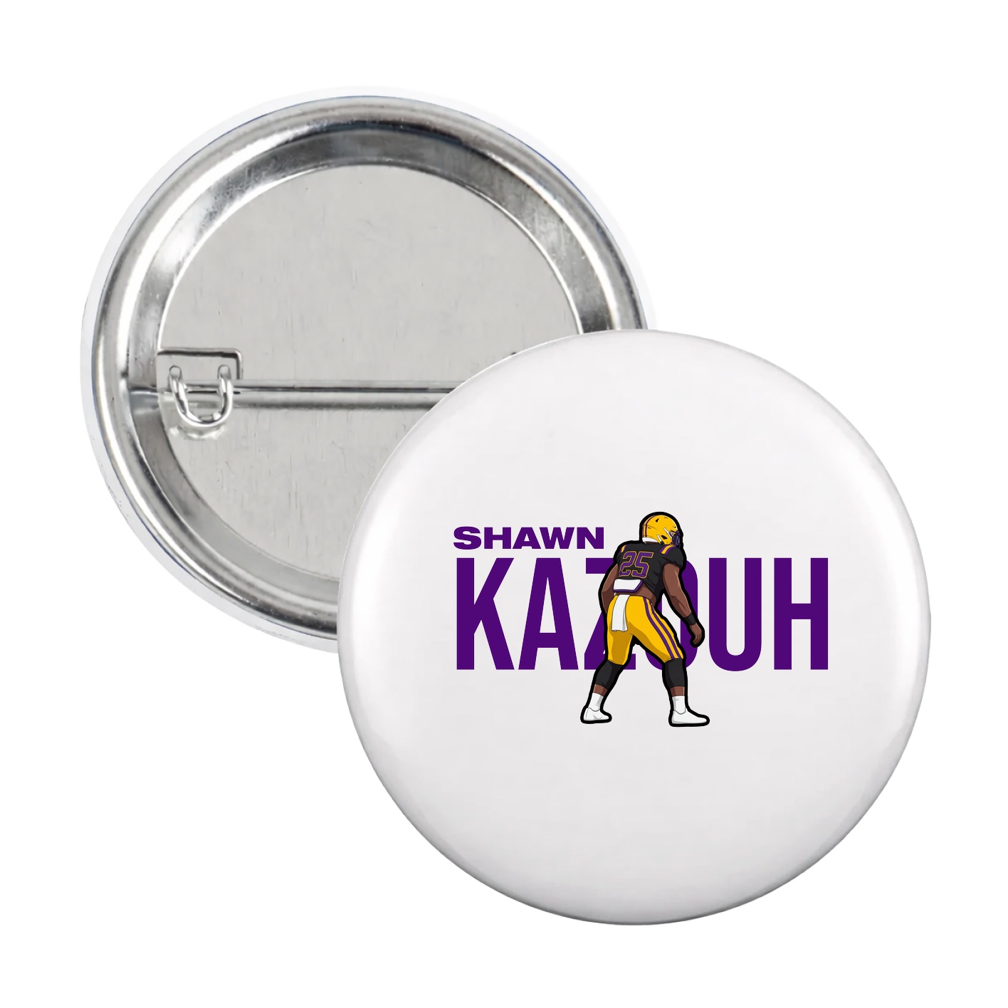 Game Day Button — Player Name in White