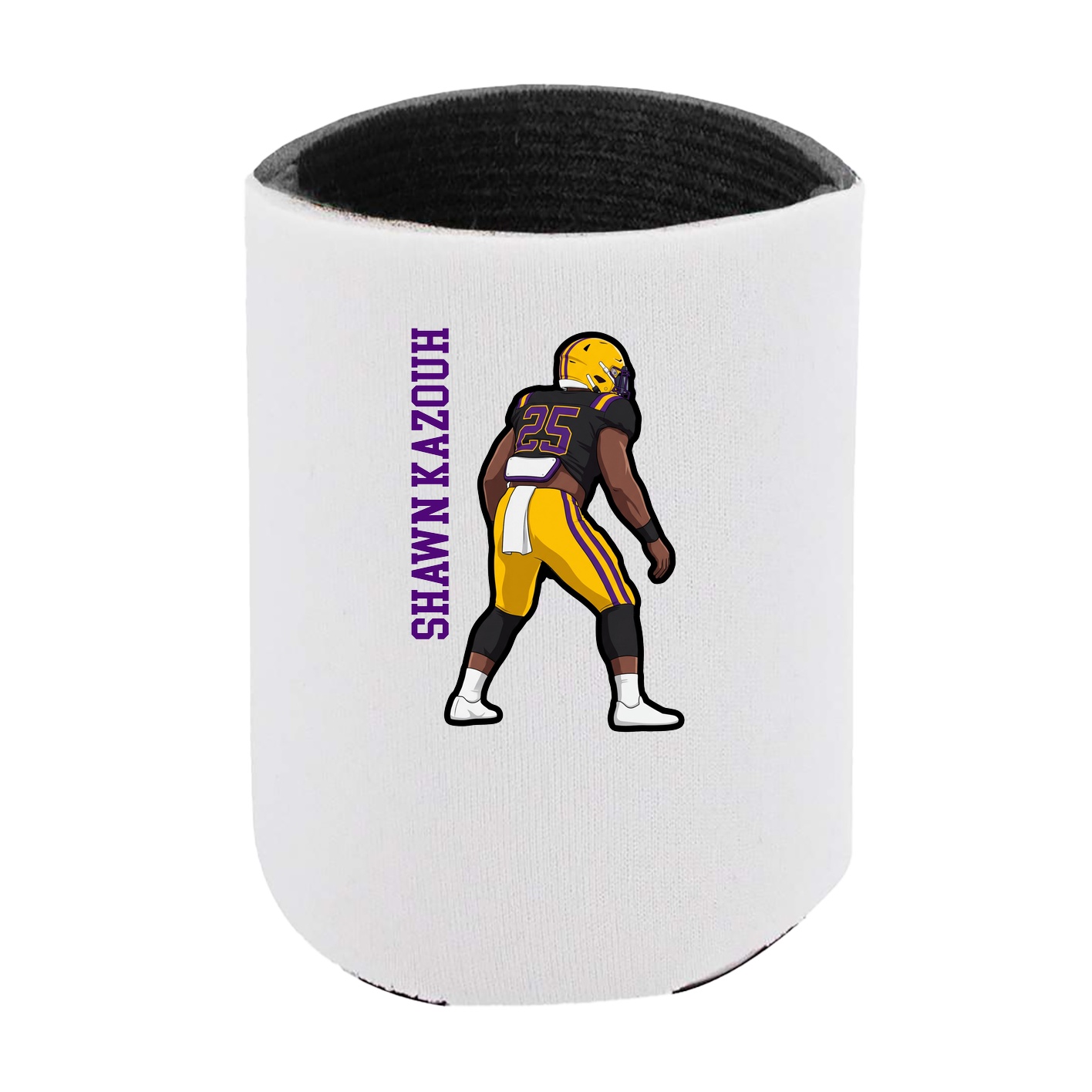 Can Holder — Name Vertical in White