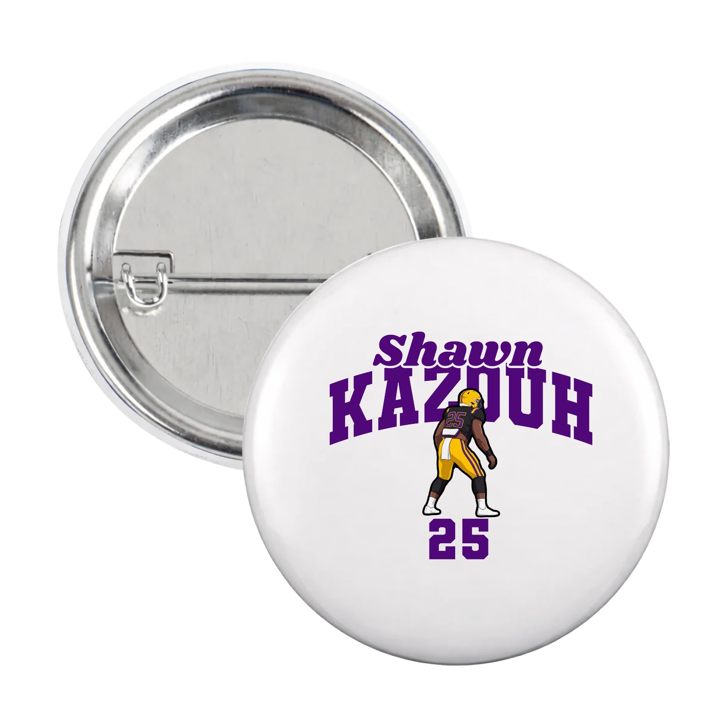 Game Day Button — Signature Arch in White