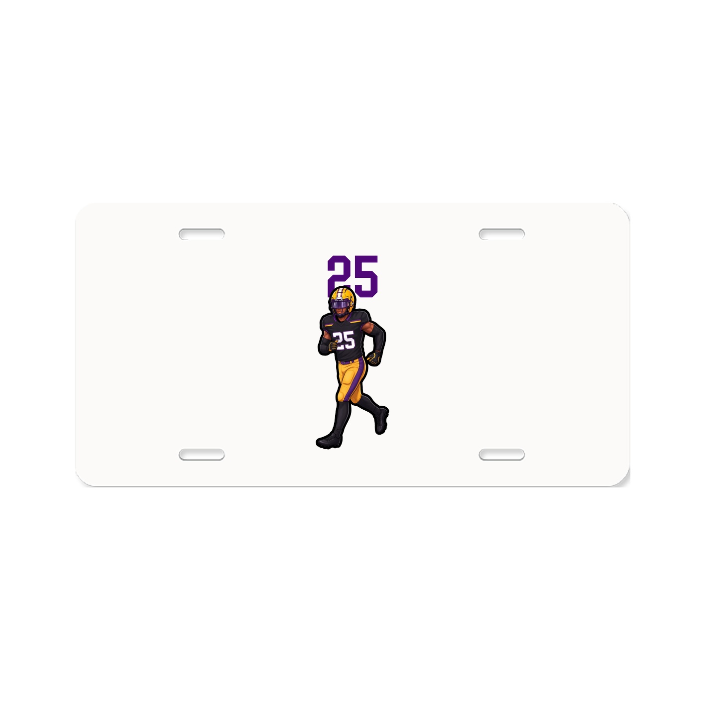 License Plate — Number Top in Classic