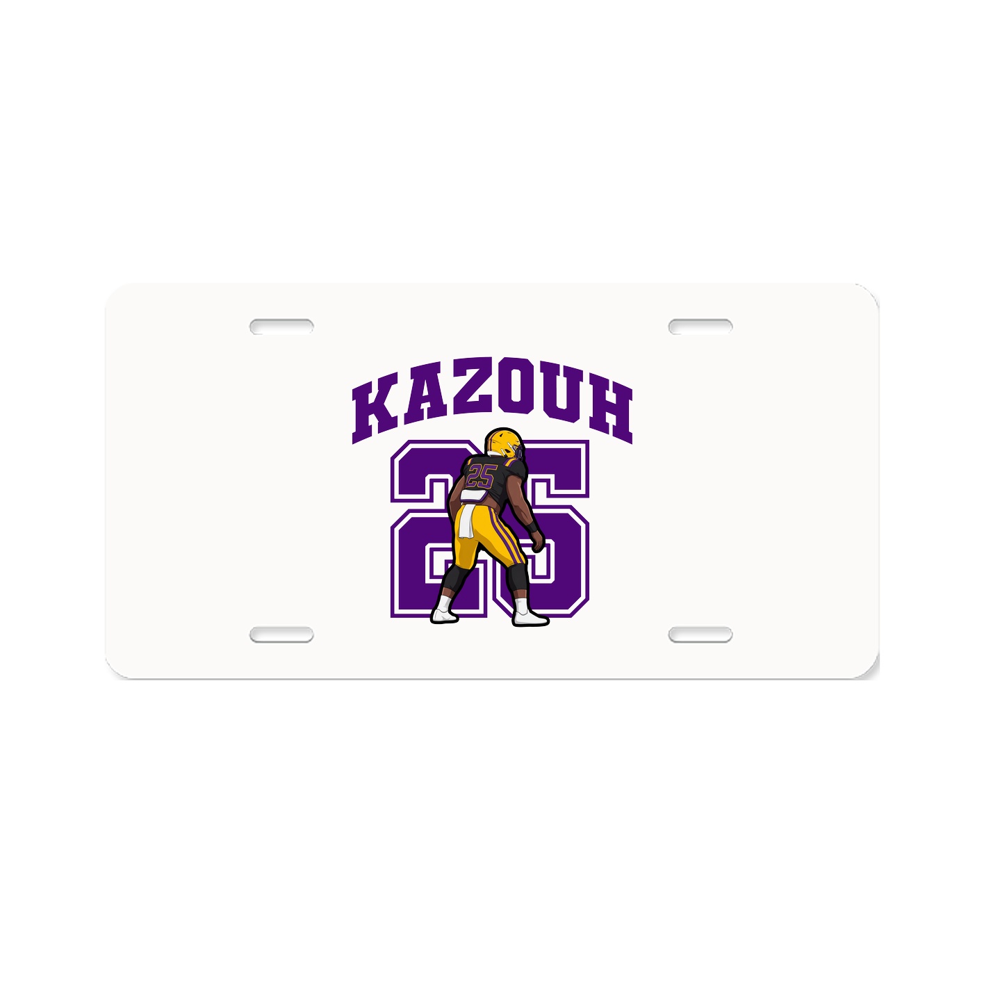 License Plate — Number in Classic